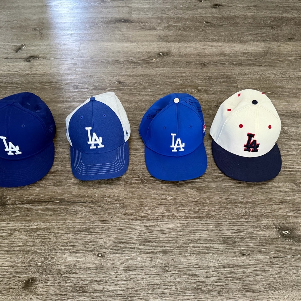 New Era Red and White Fitted Cap